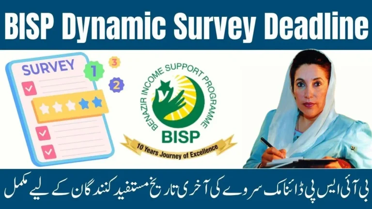 BISP Dynamic Survey 2025 – Step-by-Step Guide to Update Family Information