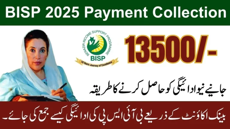 BISP 8171 Payment Collection via Campsite and Bank Account 2025 (Step-by-Step Guide)