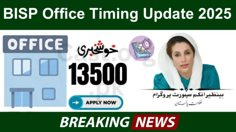 BISP Office Timing Update 2025 – Hours & Services