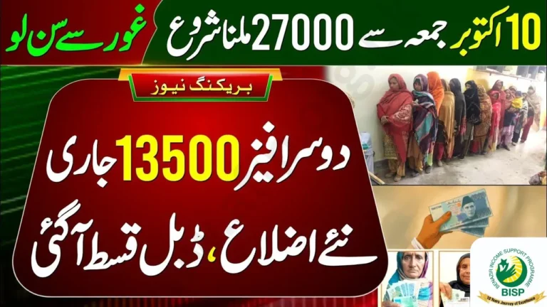 Big News! BISP 8171 Double Payment Rs. 27,000 Phase 2 Started – Check CNIC Now