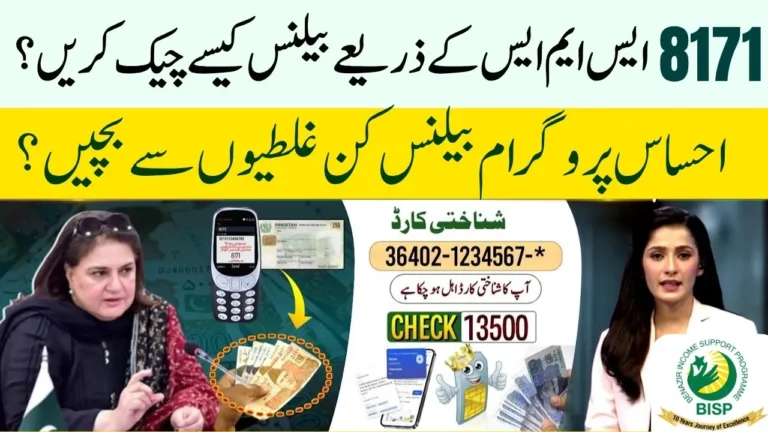 How to Check Ehsaas Program Balance 2025 via 8171 SMS | Latest Update Pakistan